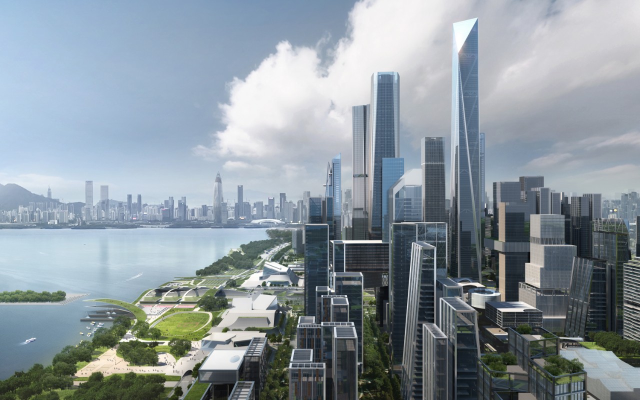 深圳湾超级总部基地城市设计优化国际咨询中标方案/立方设计