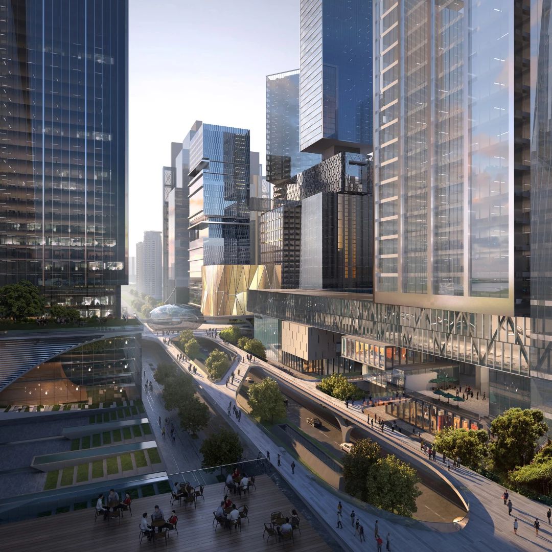 深圳湾超级总部基地城市设计优化国际咨询中标方案/立方设计