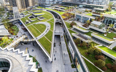 上海绿地中心城市公园建筑设计/上海日建设计