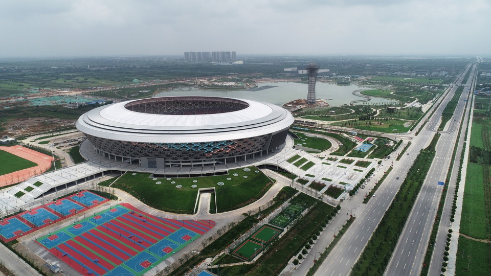 咸阳市奥林匹克体育中心  建筑设计  /  PTW+CCDI