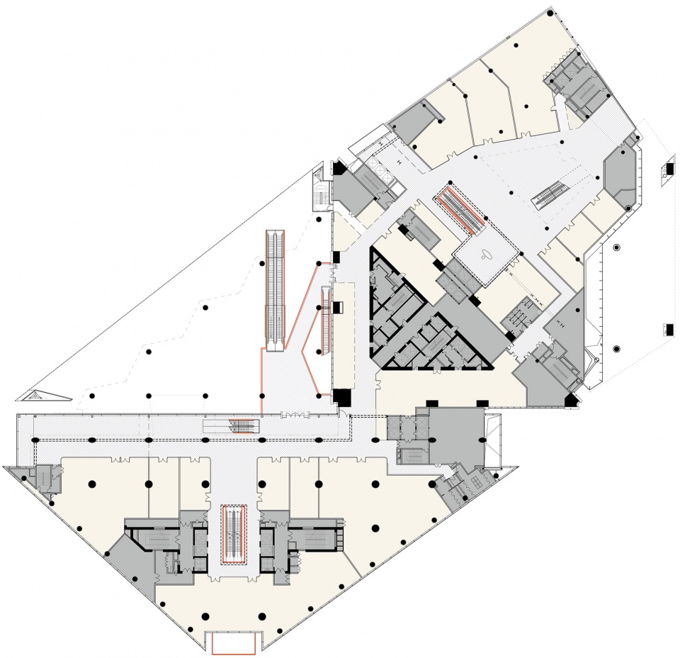 上海世茂广场建筑改造和室内设计/Kokaistudios