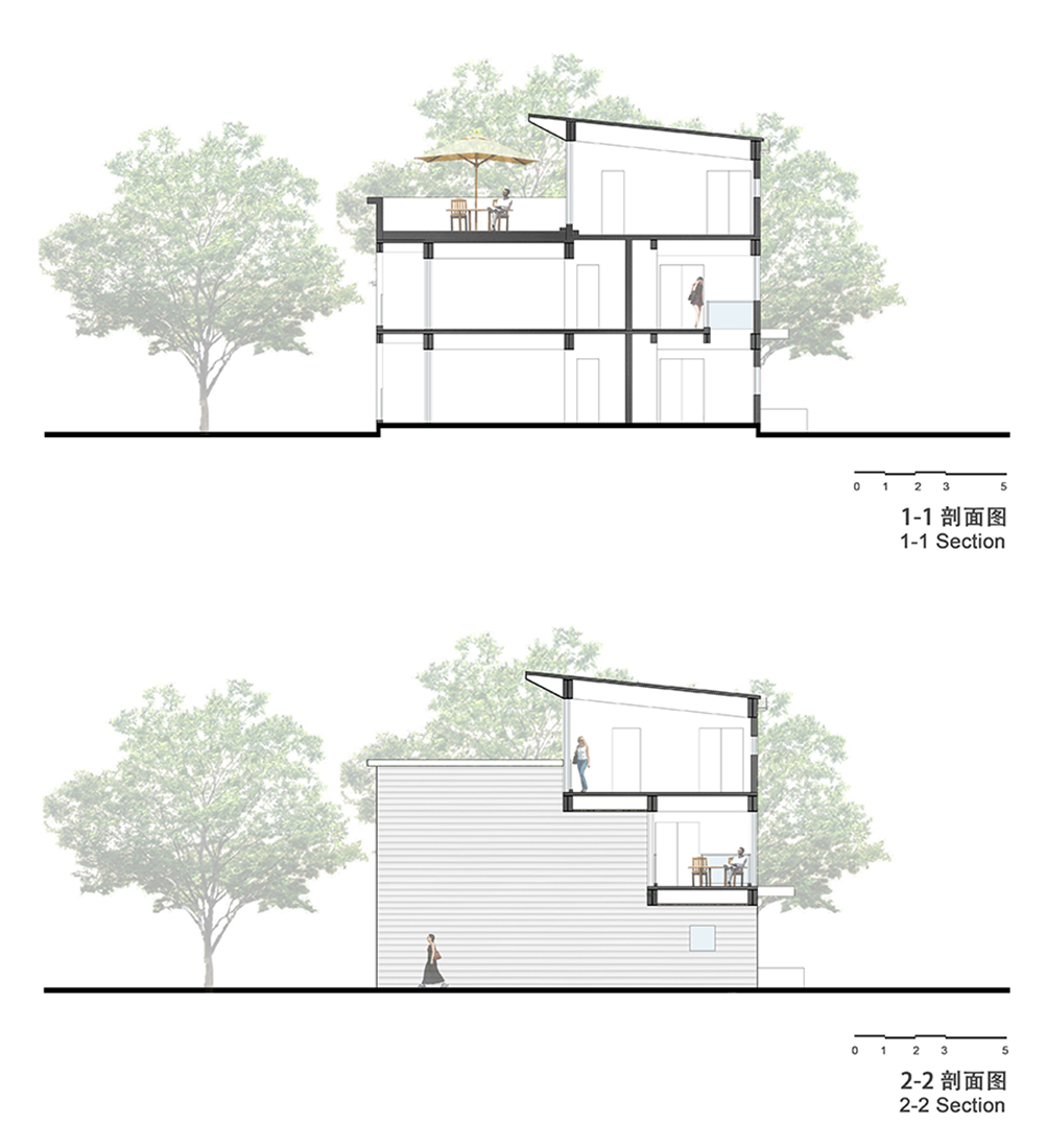 陕西秦岭国家植物园专家公寓建筑设计/土木石建筑