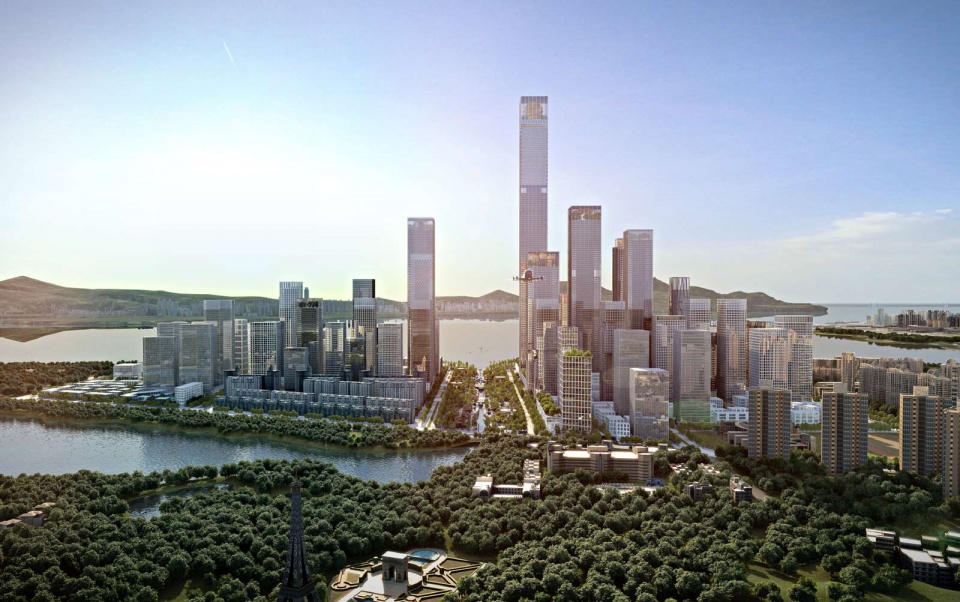 深圳湾超级总部基地城市设计优化国际咨询入围方案/丹麦HLA建筑事务所