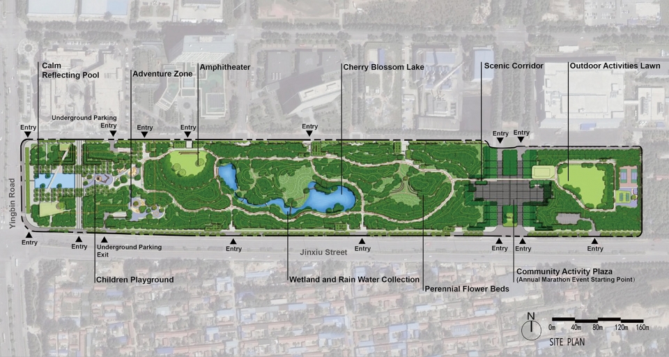 河北固安中央公园景观设计/易兰规划设计院