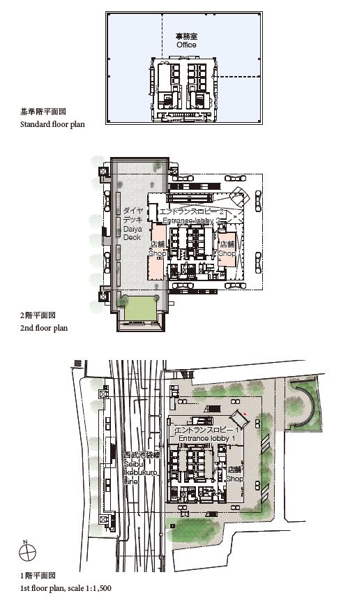 日本东京池袋aiyaGate高层办公建筑设计/日建设计