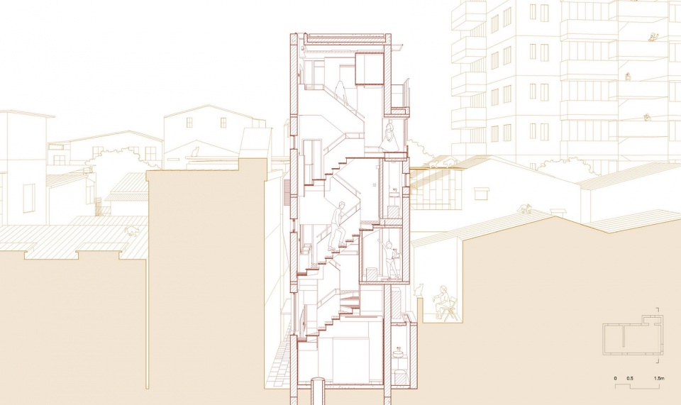 广州历史街区内的极小住宅改造设计/都市实践