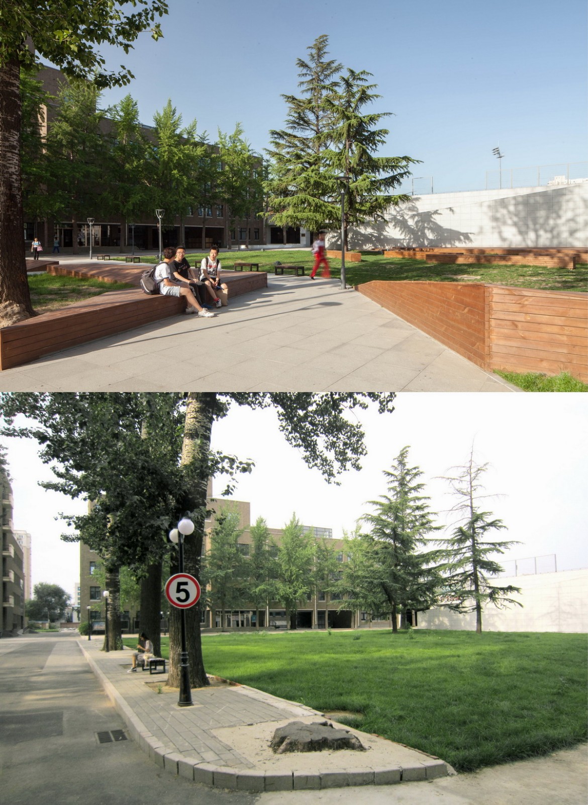 北大附中及朝阳未来学校校园景观改造设计/Crossboundaries