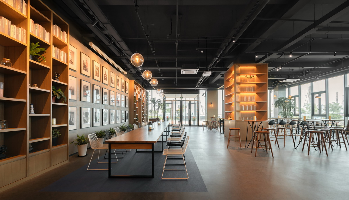 上海海客咖啡临港园区店室内设计/FTA建筑设计
