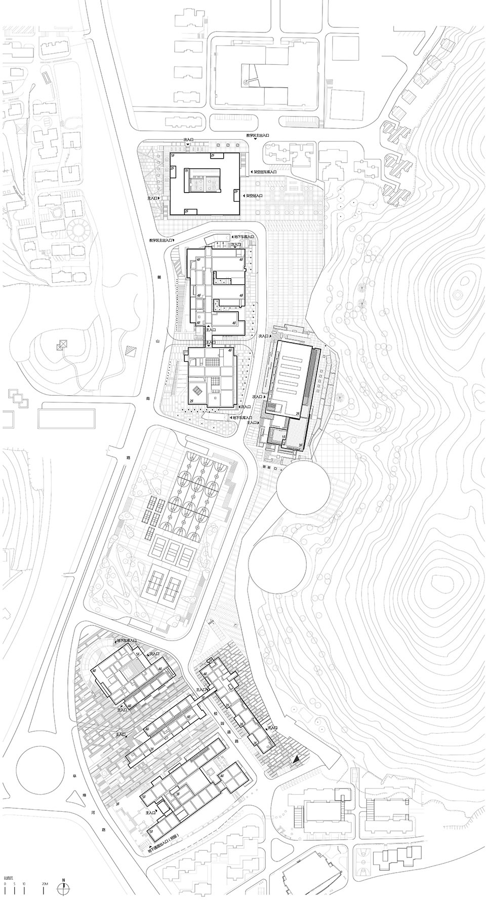 长沙湖南大学天马新校区建筑设计/地方工作室