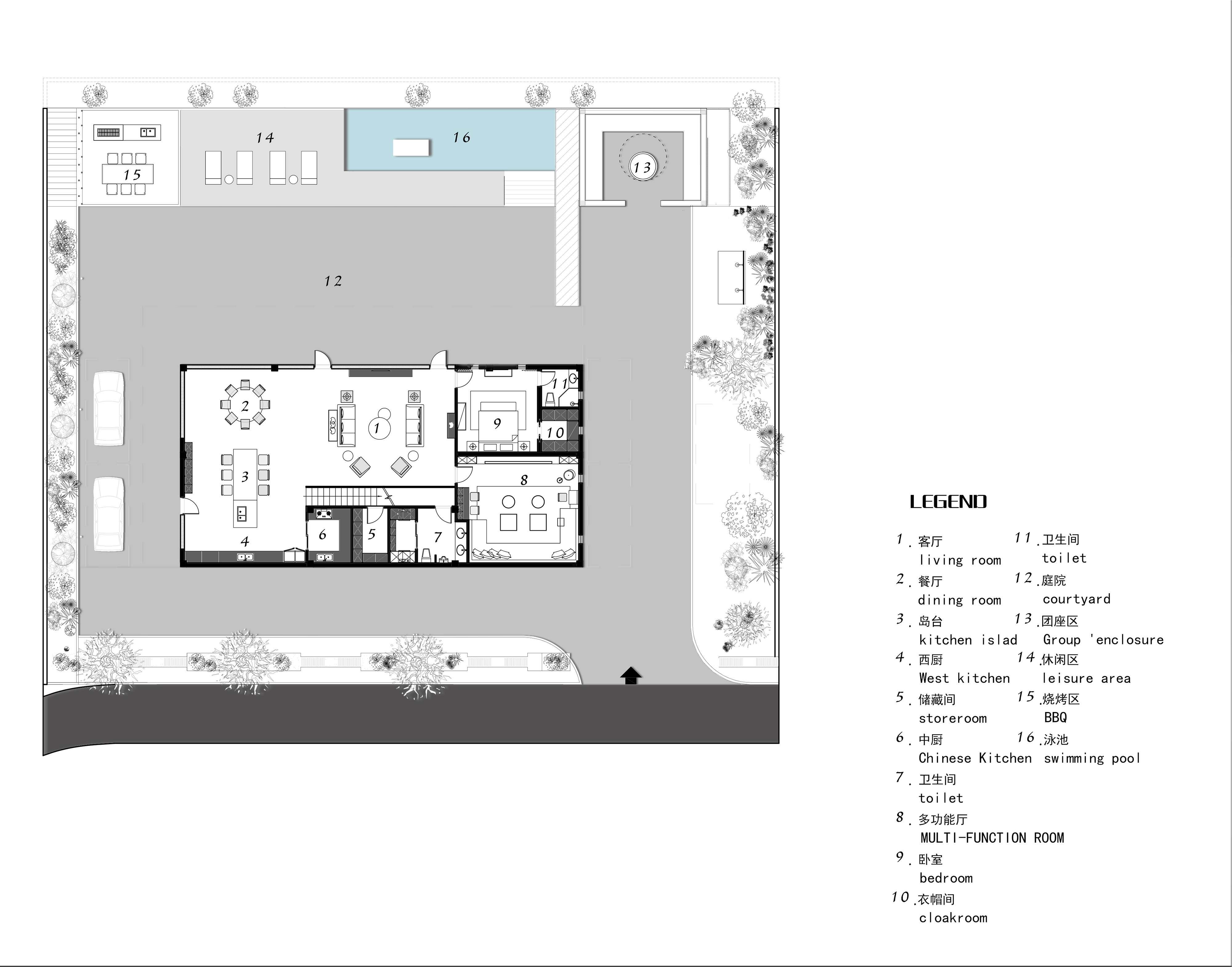 塞班岛私人独立别墅设计/田野空间设计