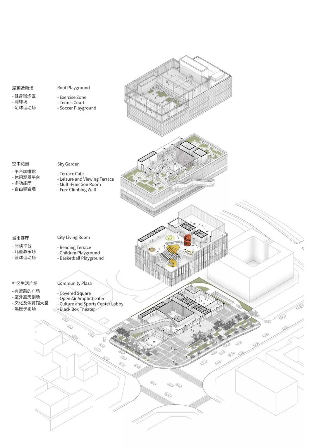 深圳粤海街道文体中心建筑设计/URBANUS都市实践