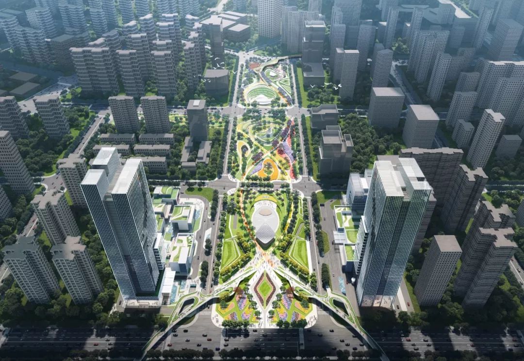 宜宾高铁新城中轴公园景观设计 / QUAD扩道建筑设计