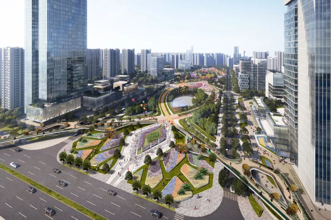 宜宾高铁新城中轴公园景观设计 / QUAD扩道建筑设计