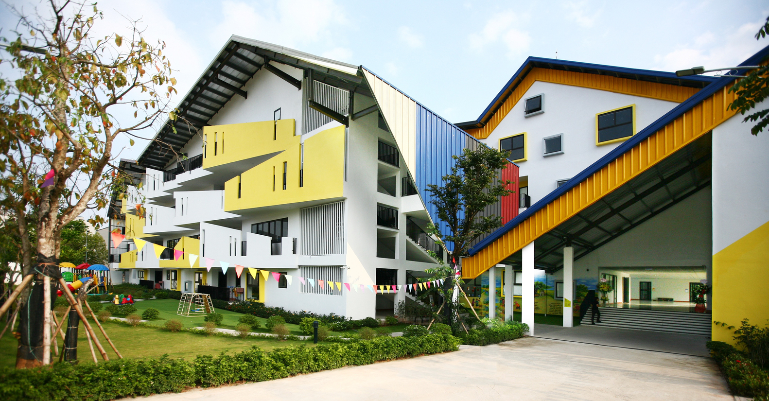 越南Da Hop幼儿园+小学建筑设计 / 1+1>2 Architects