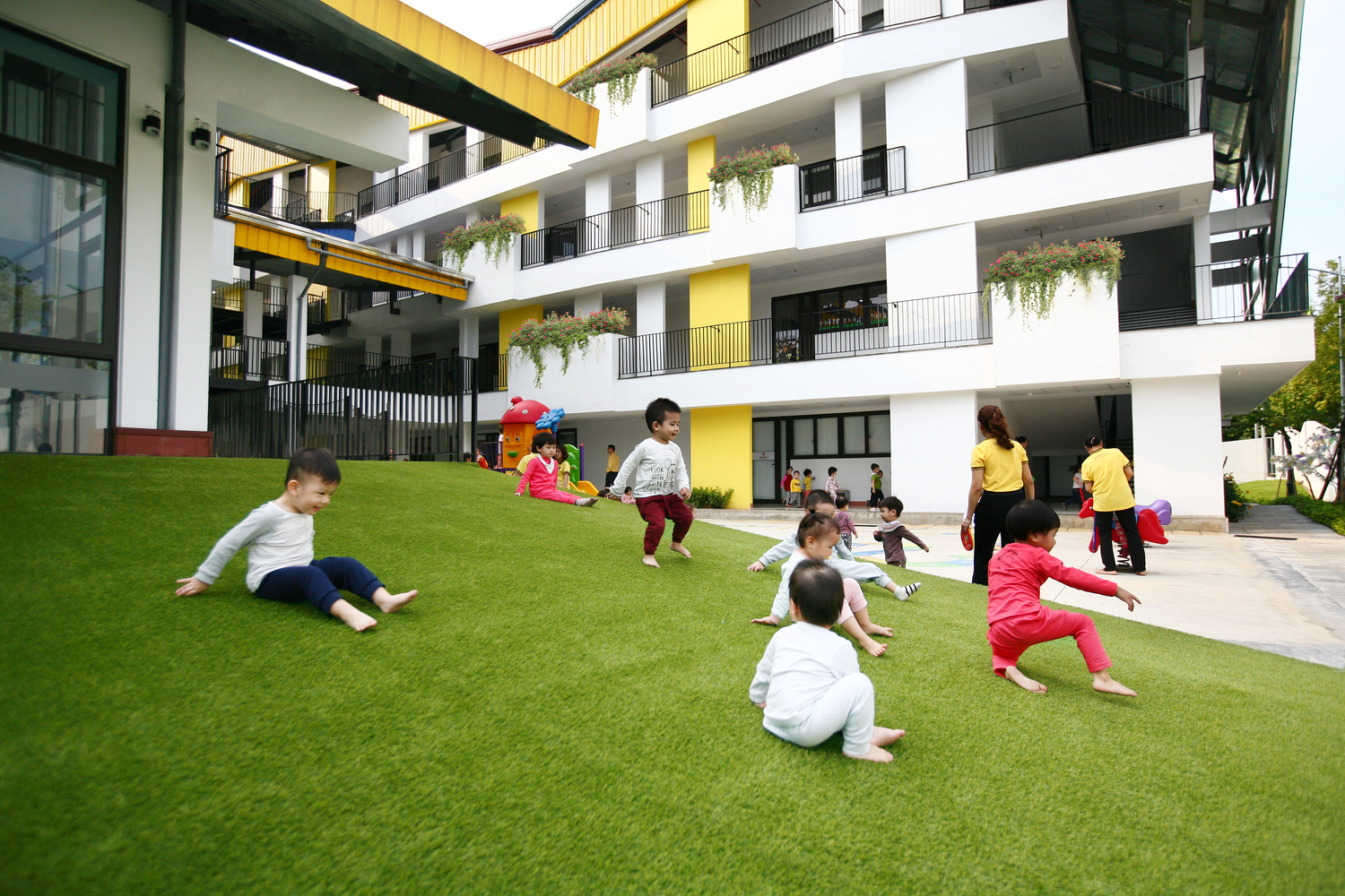 越南Da Hop幼儿园+小学建筑设计 / 1+1>2 Architects
