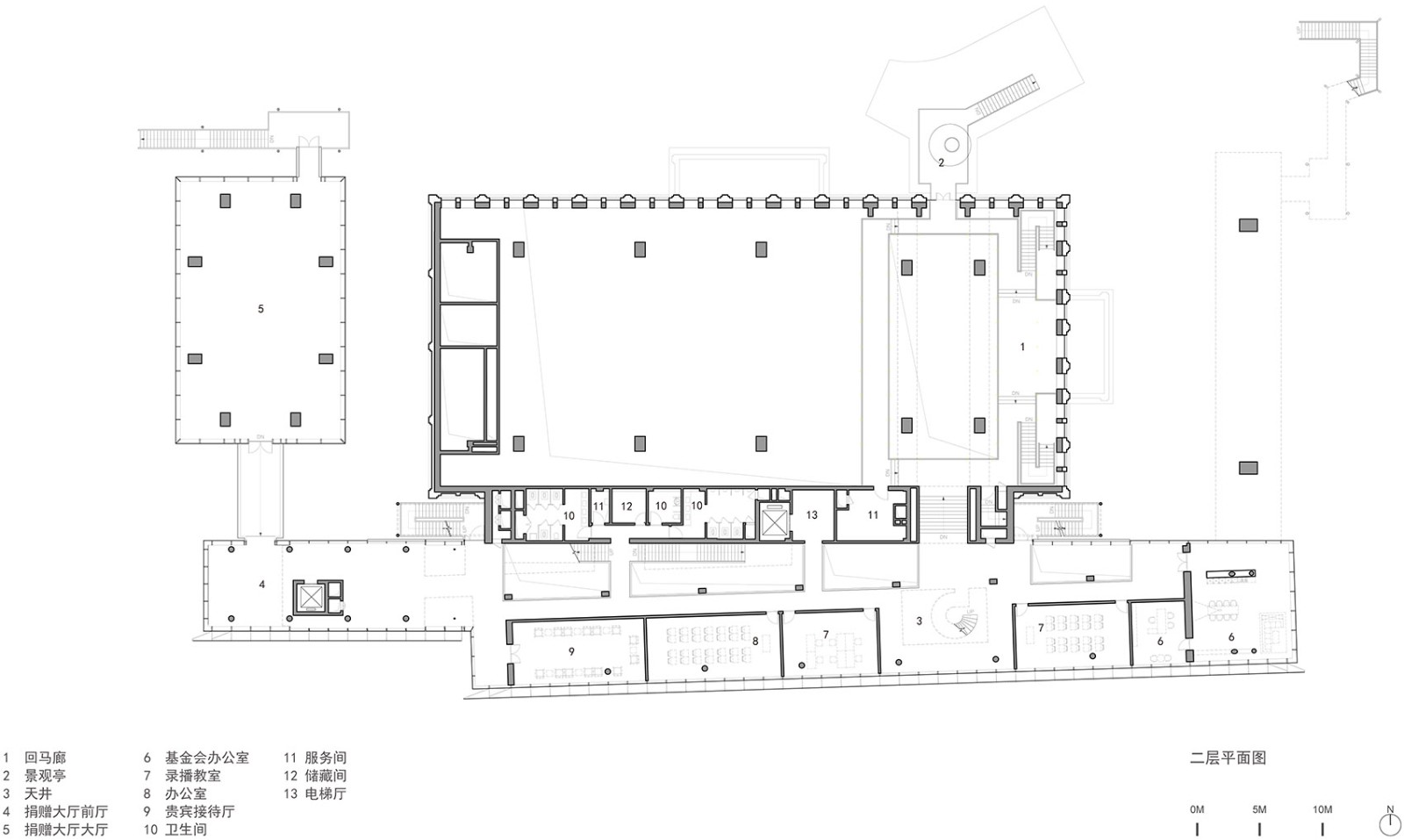 南开大学海冰楼建筑景观室内一体化设计 / 直向建筑