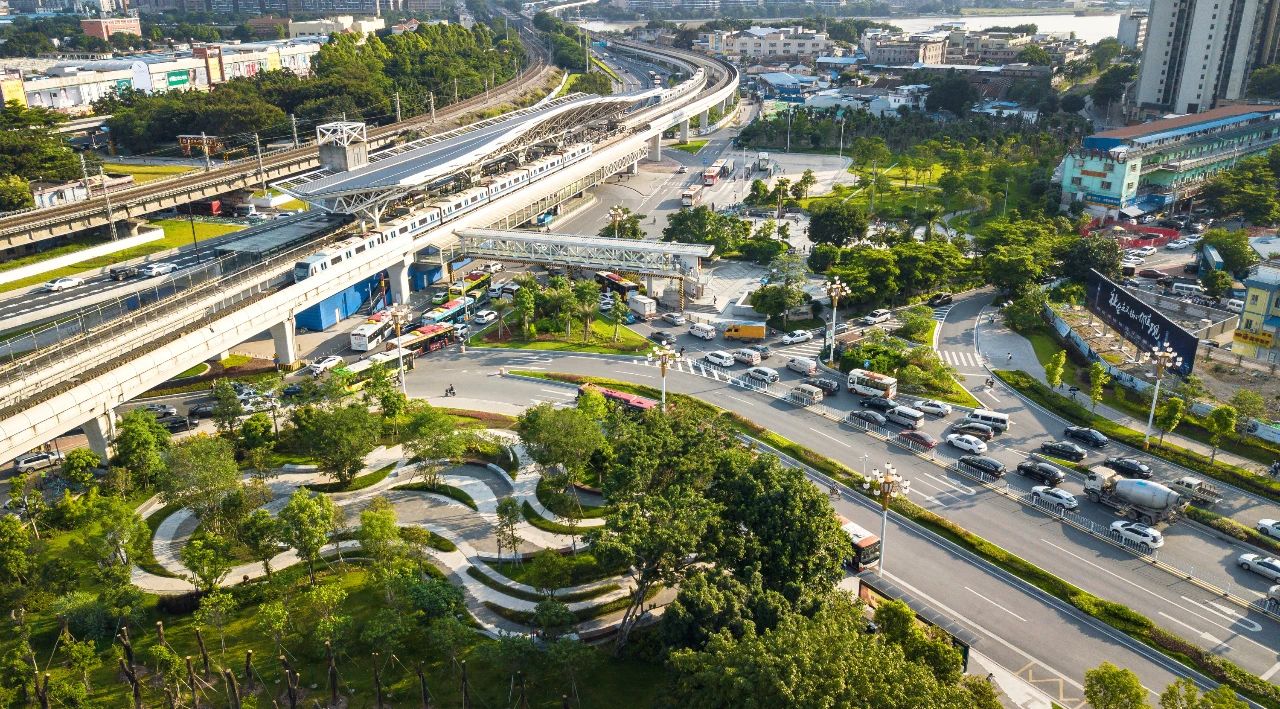 广州大坦沙出入口交通改善工程园林景观设计 / 山水比德