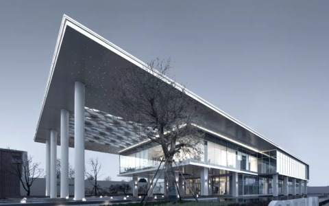 襄阳城际空间站展示中心 建筑设计  / 万千设计
