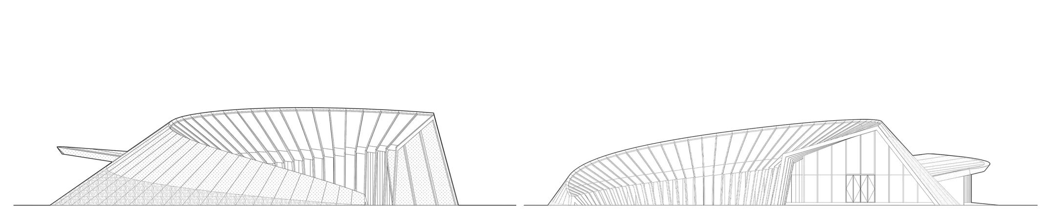 能达云+星湖月城市展厅  建筑设计 /   大小建筑