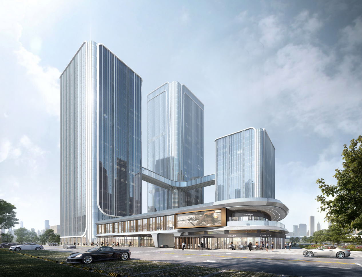 招商蛇口西安丝路中心 建筑设计 / 上海三益建筑设计有限公司