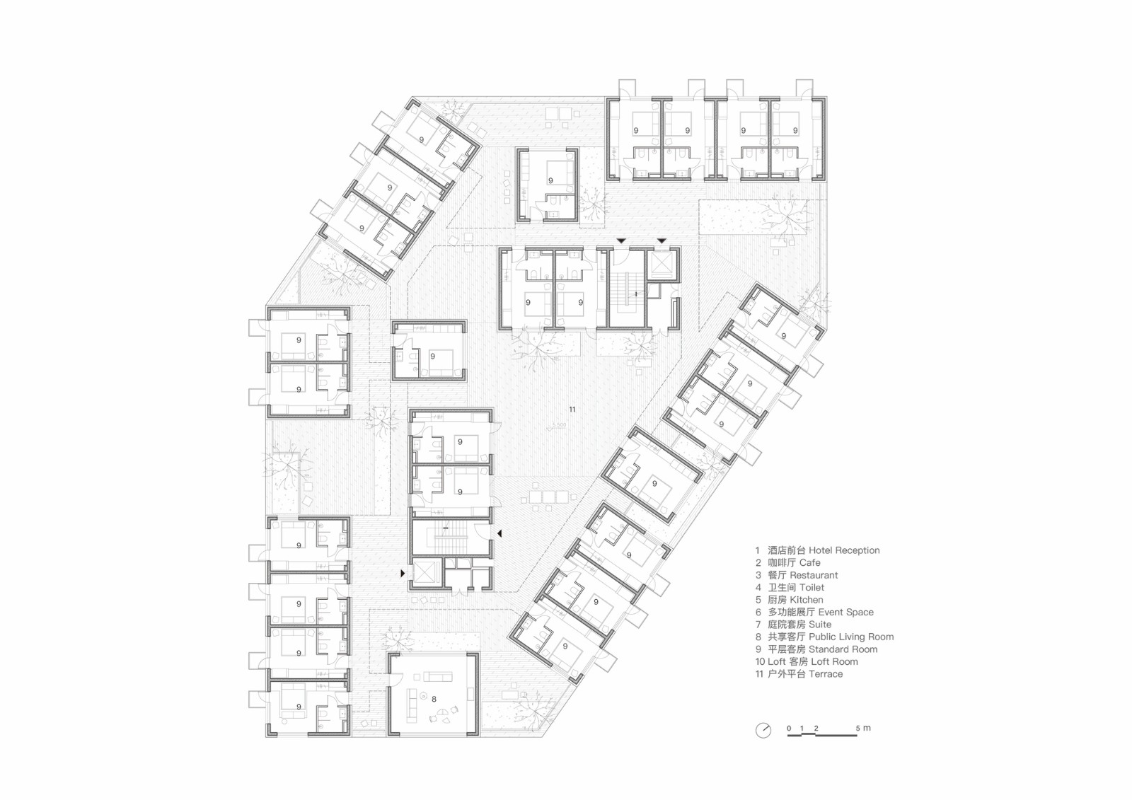 阿那亚唐舍酒店 建筑设计 / 青山周平 B.L.U.E. Architecture Studio