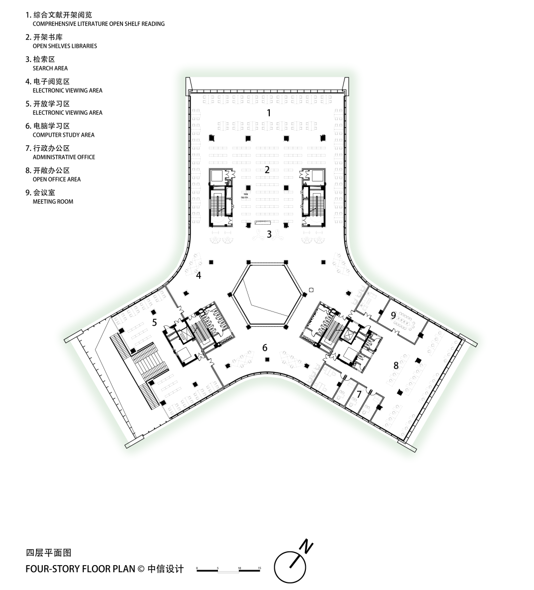 鄂州 葛店文体公园图书馆 建筑设计 / 中信建筑设计院