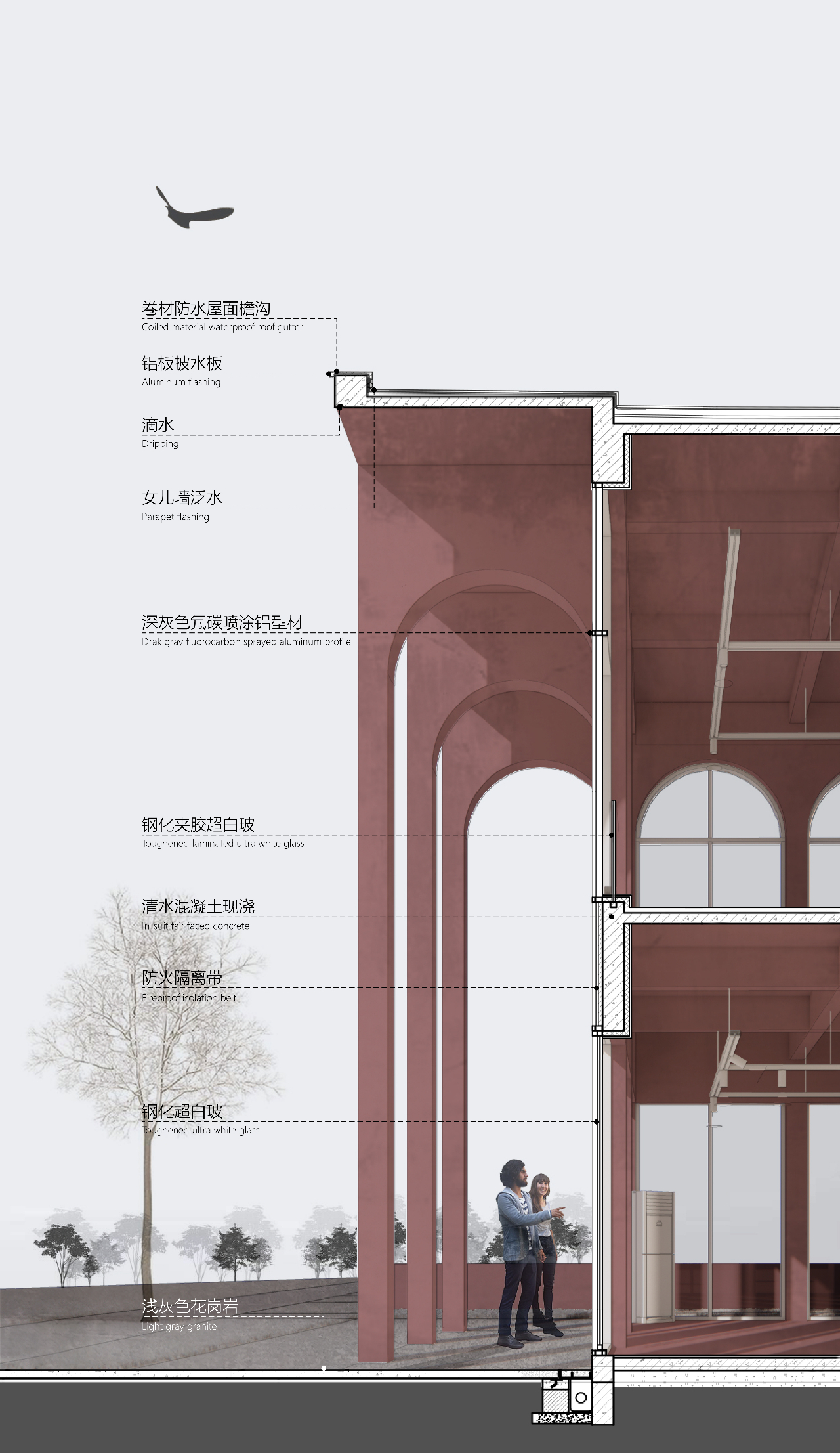 红色混凝土盒子—成都 岷江村驿站 建筑设计 / MUDA 慕达建筑