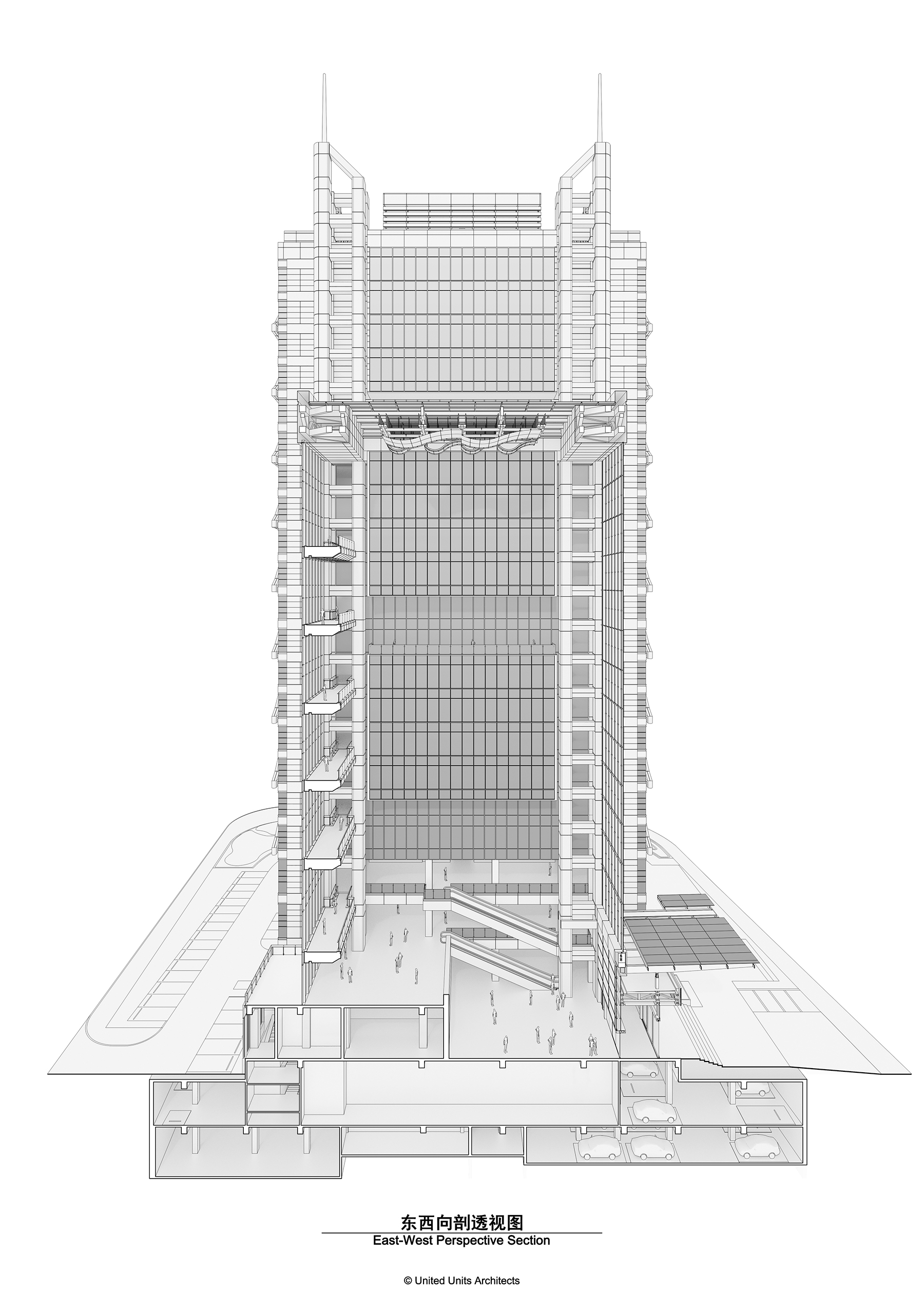 双擎大厦：瑞丰数字金融中心 建筑设计 / UUA 建筑师事务所
