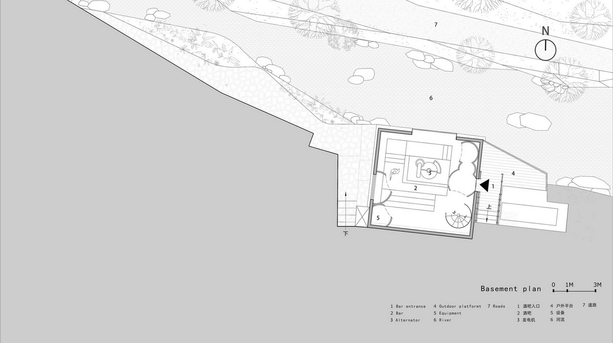 奉化栖霞坑发电站改造的溪边餐厅 建筑设计 / 尌林建筑设计事务所