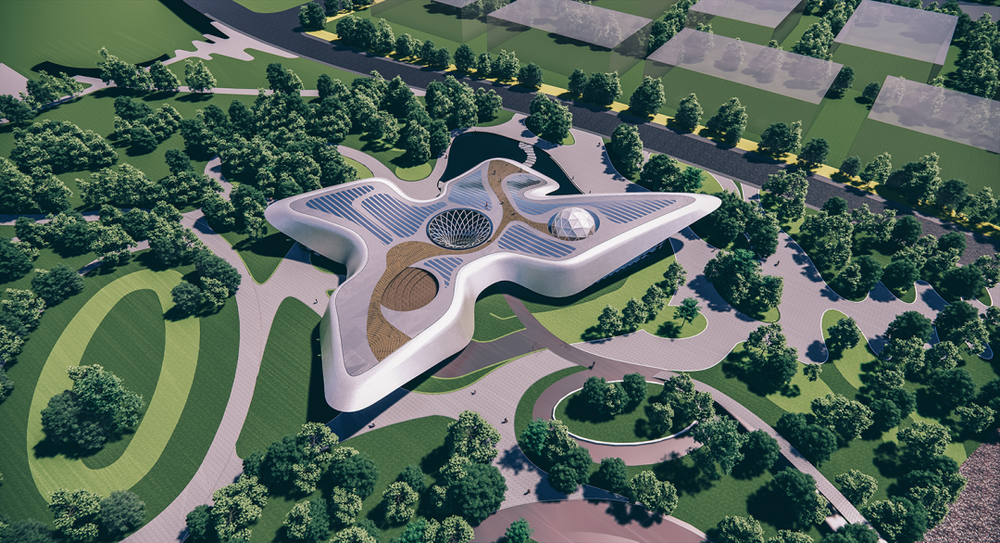柳林公园一期生态科技馆项目 建筑设计 / 天友设计